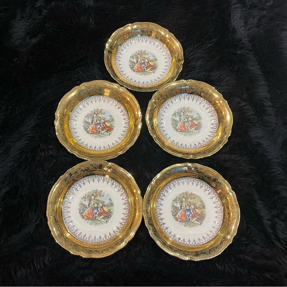 5 Antique Edwin Knowles bowls